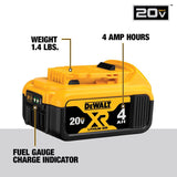 DeWalt 20V MAX DCB324-4 Lithium-Ion 2Ah and 4Ah Battery Combo Pack 4 pc