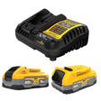DeWalt 20V MAX XR POWERSTACK DCBP315-2C Lithium-Ion 1.7Ah and 5Ah Battery and Charger Starter Kit 3