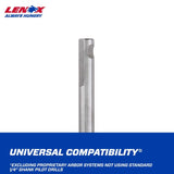 Lenox 108 mm Carbide Tipped 4-1/4 in. L X 1/4 in. D Hole Saw Pilot Bit Arbor Included