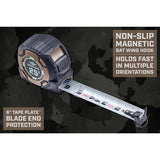 Spec Ops 25 ft. L X 3.69 in. W Tape Measure 1 pk