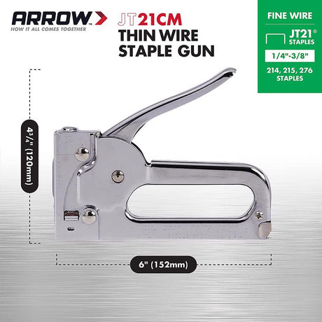 Arrow 7/16 in. Narrow Staple Gun JT21