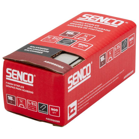 Senco 1/4 in. W X Variety in. L Galvanized Finish Staples 18 Ga. 900 box