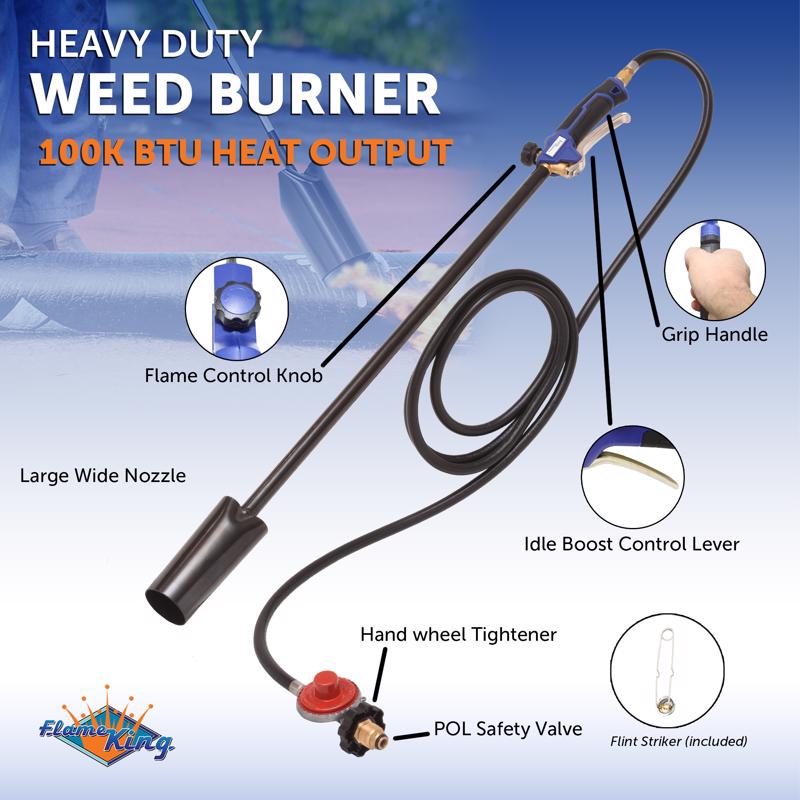 Flame King Weed Burner Weed Torch Kit 1 pc Propane