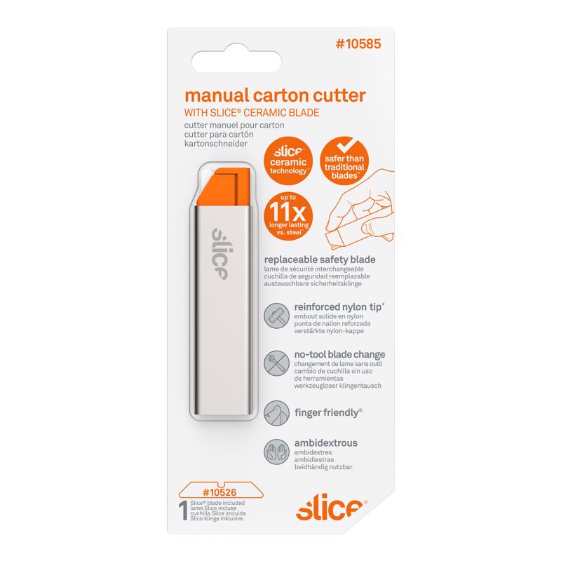 Slice 6.17 in. Carton Cutter Silver 1 pc