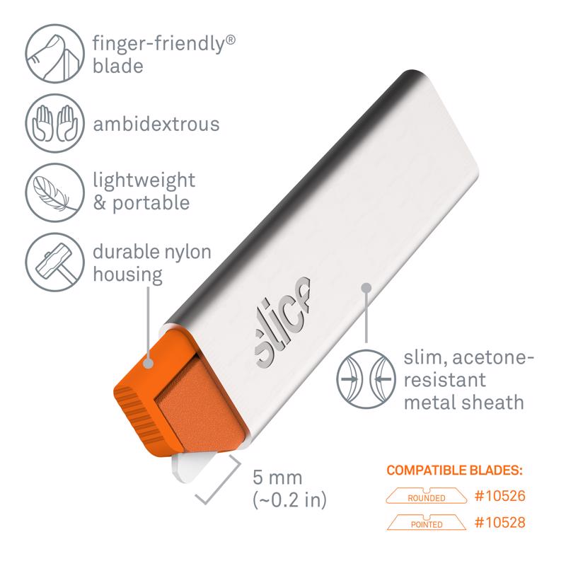 Slice 6.17 in. Carton Cutter Silver 1 pc