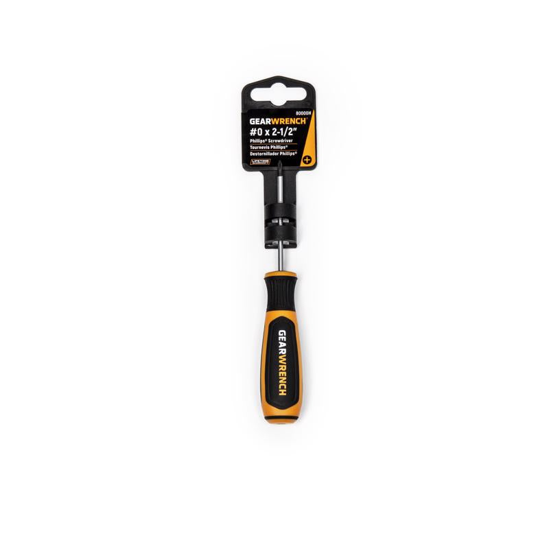 GEARWRENCH #0 X 2-1/2 in. L Phillips Screwdriver 1 pk