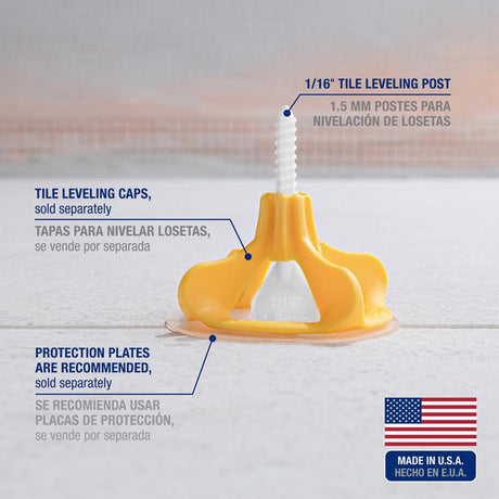 QEP Lash 2.61 in. H X 1.11 in. W X 1.59 in. L Plastic Tile Leveling Clips 100 pc