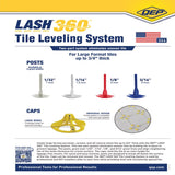 QEP Lash 2.61 in. H X 1.11 in. W X 1.59 in. L Plastic Tile Leveling Clips 100 pc
