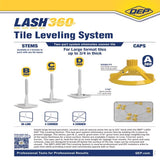 QEP 2.61 in. H X 1.11 in. W X 1.59 in. L Plastic Tile Leveling Clips 100 pc