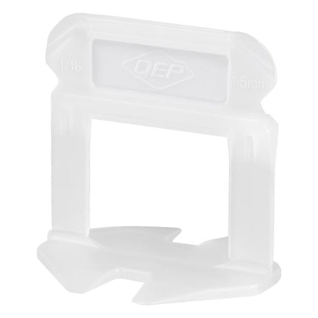 QEP Xtreme 1.29 in. H X 1.08 in. W X .95 in. L Plastic Tile Leveling Clips 500 pc