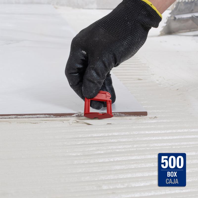QEP Xtreme 1.29 in. H X 1.08 in. W X .95 in. L Plastic Tile Leveling Clips 500 pc