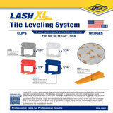 QEP Xtreme 1.29 in. H X 1.08 in. W X .95 in. L Plastic Tile Leveling Clips 500 pc