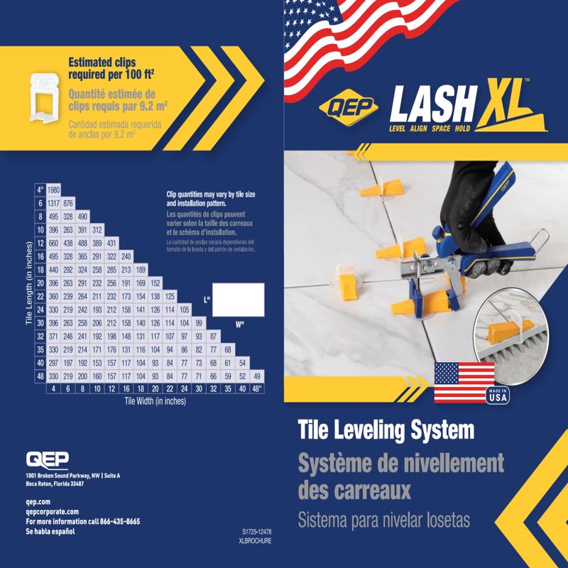 QEP Xtreme .44 in. H X 0.54 in. W X 3.35 in. L Plastic Tile Leveling Wedge 500 pc