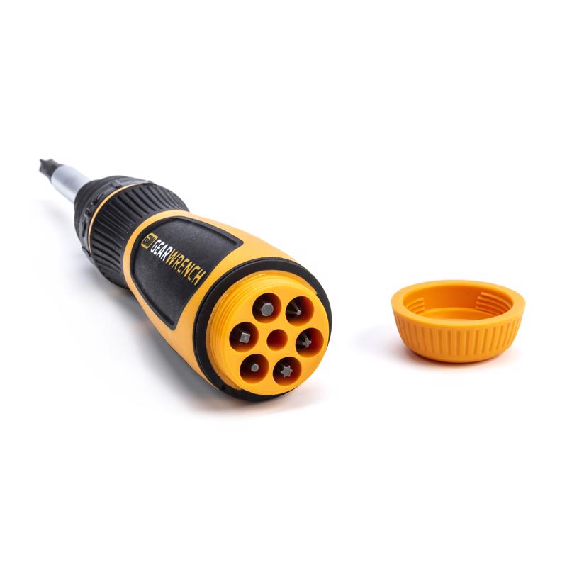 GEARWRENCH Phillips/Slotted/Torx/Square Multi-Bit Ratchet Screwdriver 9.5 in. 19 pc