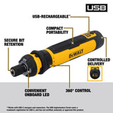DeWalt 4V MAX Cordless Powered Screwdriver with Bit Set Kit
