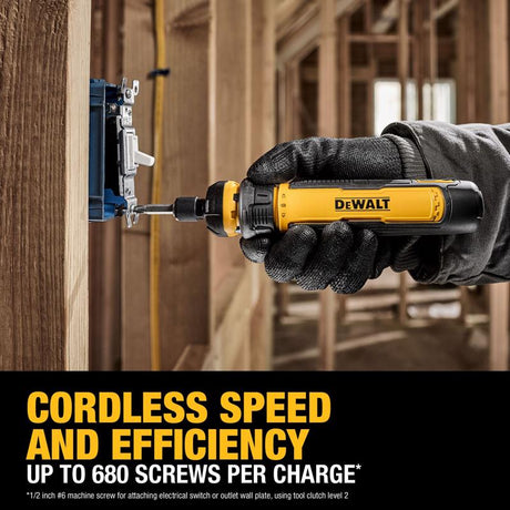 DeWalt 4V MAX Cordless Powered Screwdriver with Bit Set Kit