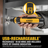 DeWalt 4V MAX Cordless Powered Screwdriver with Bit Set Kit