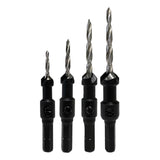 Richelieu Mibro 6/8/10/12 X 2.5/2.75/3.125/3.625 in. L Steel Screw Pilot Drill Bit Set Straight Shan