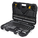 DeWalt ToughSeries 1/4 and 3/8 in. drive Metric/SAE Mechanic's Tool Set 140 pc
