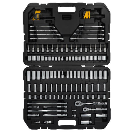 DeWalt ToughSeries 1/4 and 3/8 in. drive Metric/SAE Mechanic's Tool Set 140 pc