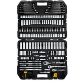DeWalt ToughSeries 1/4 & 3/8 & 1/2 in. drive Metric/SAE Mechanic's Tool Set 185 pc