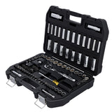 DeWalt 1/4 and 3/8 in. drive Metric/SAE Mechanic's Tool Set 84 pc