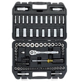 DeWalt 1/4 and 3/8 in. drive Metric/SAE Mechanic's Tool Set 84 pc