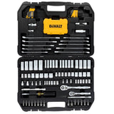 DeWalt 1/4 and 3/8 in. drive Metric/SAE Mechanic's Tool Set 142 pc