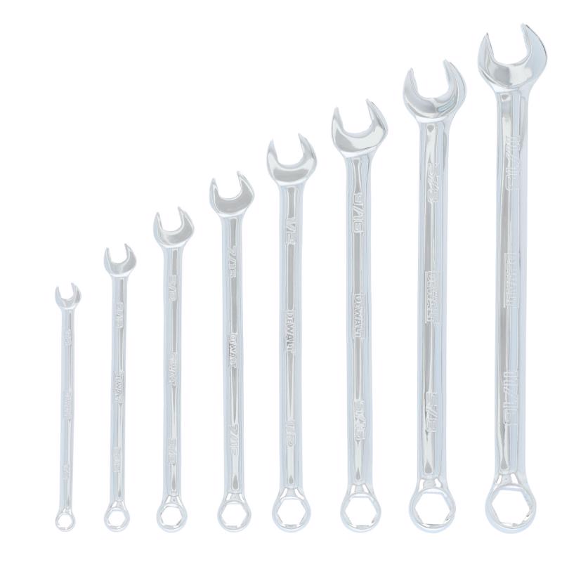 DeWalt ToughSeries SAE Combination Wrench Set 8 pc