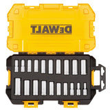 DeWalt 3/8 in. drive Metric/SAE 6 Point Deep Socket Set 20 pc
