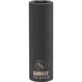 DeWalt 5/8 in. X 1/2 in. drive SAE 6 Point Deep Impact Socket 1 pc