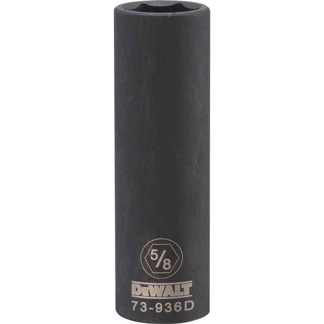 DeWalt 5/8 in. X 1/2 in. drive SAE 6 Point Deep Impact Socket 1 pc