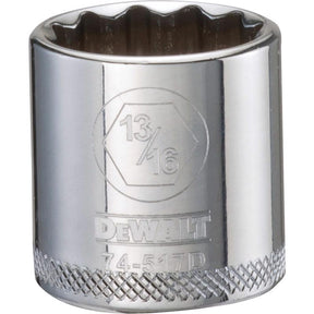 DeWalt 13/16 in. X 3/8 in. drive SAE 12 Point Socket 1 pc