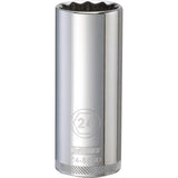 DeWalt 24 mm X 1/2 in. drive Metric 12 Point Deep Socket 1 pc