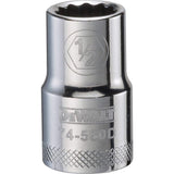 DeWalt 1/2 in. X 1/2 in. drive SAE 12 Point Socket 1 pc