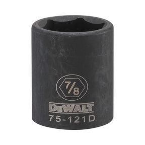 DeWalt 7/8 in. X 1/2 in. drive SAE 6 Point Deep Impact Socket 1 pc