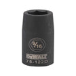 DeWalt 9/16 in. X 1/2 in. drive SAE 6 Point Impact Socket 1 pc
