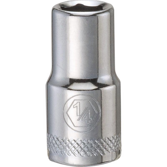 DeWalt 1/4 in. X 1/4 in. drive SAE 6 Point Socket 1 pc