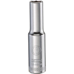 DeWalt 6 mm X 1/4 in. drive Metric 6 Point Deep Socket 1 pc