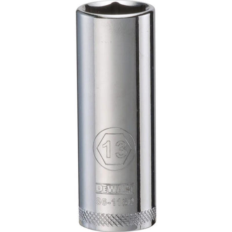 DeWalt 13 mm X 1/4 in. drive Metric 6 Point Deep Socket 1 pc