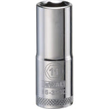 DeWalt 11 mm X 3/8 in. drive Metric 6 Point Deep Socket 1 pc