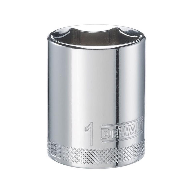 DeWalt 1 in. X 1/2 in. drive SAE 6 Point Socket 1 pc