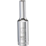DeWalt 4 mm X 1/4 in. drive Metric 6 Point Deep Socket 1 pc