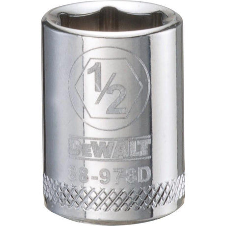 DeWalt 1/2 in. X 3/8 in. drive SAE 6 Point Socket 1 pc