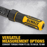 DeWalt Drive Digital Torque Wrench 3/8 in. L 1 pc