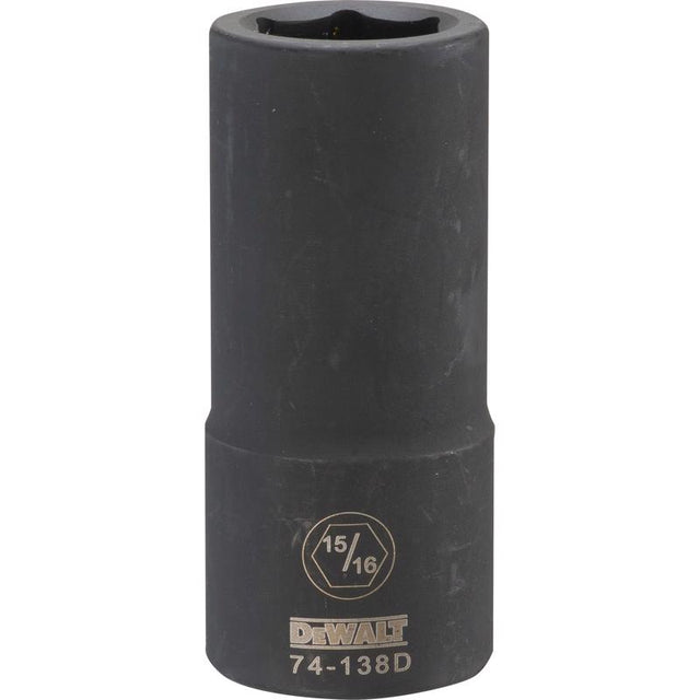 DeWalt 15/16 in. X 3/4 in. drive SAE 6 Point Deep Impact Socket
