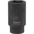 DeWalt 1-1/4 in. X 1/2 in. drive SAE 6 Point Deep Impact Socket 1 pc