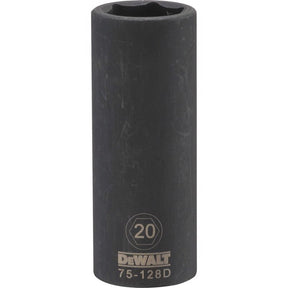DeWalt 20 mm X 1/2 in. drive Metric 6 Point Deep Impact Socket 1 pc