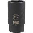 DeWalt 1-3/8 in. X 3/4 in. drive SAE 6 Point Impact Socket 1 pc