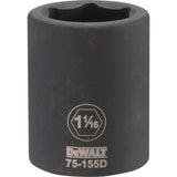 DeWalt 1-1-16 in. X 3/4 in. drive SAE 6 Point Impact Socket 1 pc